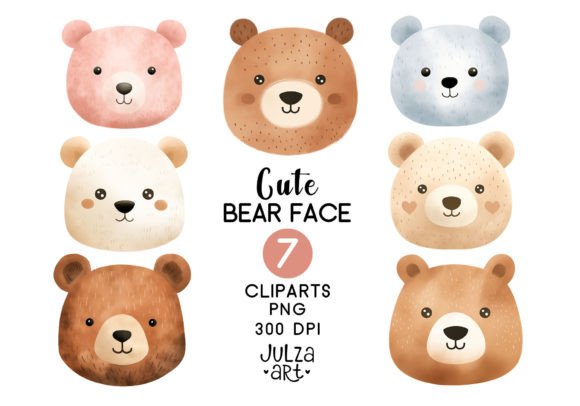 Download Watercolor Bear Face Clipart, Bear Png - Watercolor bear Collection