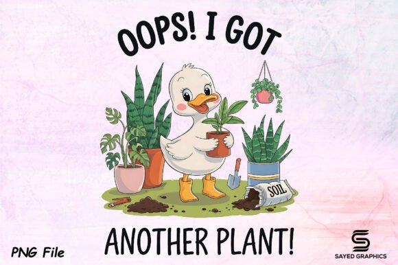 Download Goose Oops I Got Another Plant PNG - Plant png Collection